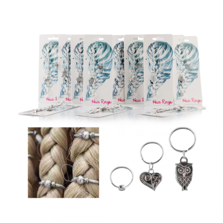 Bijuterii păr - set-10-inele-pentru-par-din-metal-coafura-bijuterii-par-aparatura-coafura-visuel-beauty-shop-produse-profesionale-de-infrumusetare-dotari-saloane-infrumusetare