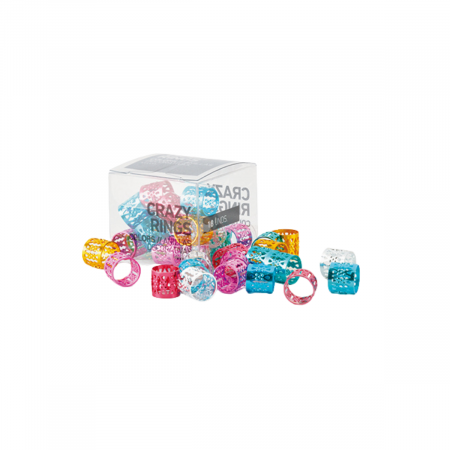Bijuterii păr - set-18-inele-decorative-par-multicolore-visuel-coafura-bijuterii-par-aparatura-coafura-visuel-beauty-shop-produse-profesionale-de-infrumusetare-dotari-saloane-infrumusetare