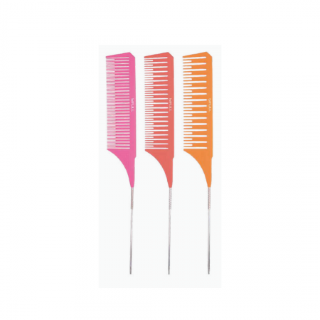 Produse profesionale pentru par - set-3-pieptenii-cu-coada-de-metal-layering-violet-visuel-c129-set-3-piepteni-pentru-realizarea-suvitelor-coafura-vopsea-sprancene-visuel-beauty-shop-produse-profesionale-de-infrumusetare-dotari-saloane-infrumusetare