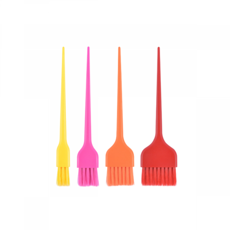 Produse profesionale pentru par - set-4-pensule-colorate-pentru-vopsit-polichrome-visuel-beauty-shop-produse-profesionale-de-infrumusetare-dotari-saloane-infrumusetare