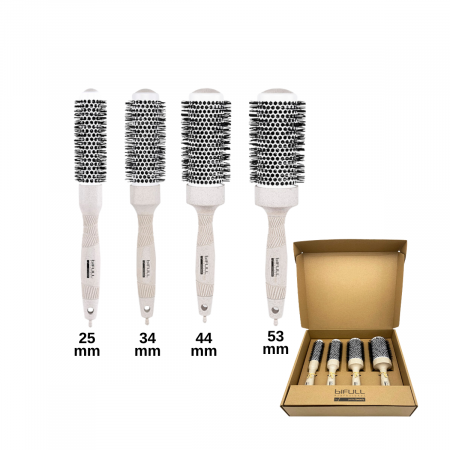 Perii de par profesionale - set-4-perii-termice-ceramice-cream-visuel-beauty-shop-produse-profesionale-de-infrumusetare-dotari-saloane-infrumusetare
