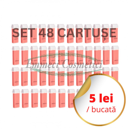 Ceara de epilat profesionala - set-48-cartuse-cu-ceara-epilat-emmeci-italia-cosmetica-ceara-profesionala-epilat-visuel-beauty-shop-produse-profesionale-de-infrumusetare-dotari-saloane-infrumusetare