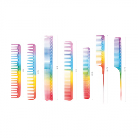 Produse Noi - set-7-piepteni-rainbow-visuel-beauty-shop-produse-profesionale-de-infrumusetare-dotari-saloane-infrumusetare
