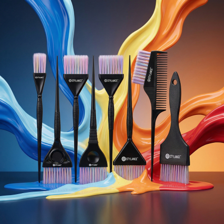 Set 8 pensule pentru vopsit parul Color Brush - Stylance [2]