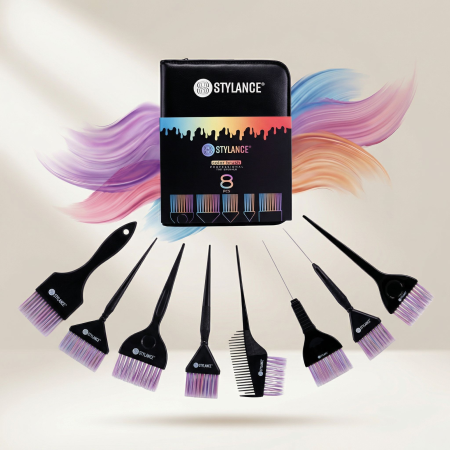 Produse Noi - Set 8 pensule pentru vopsit parul Color Brush - Stylance