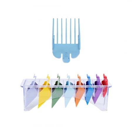 Masini de tuns profesionale - set-8-piepteni-frizerie-king-guides-color-pentru-masina-de-tuns-visuel-beautyshop-beautyexpert-coafura