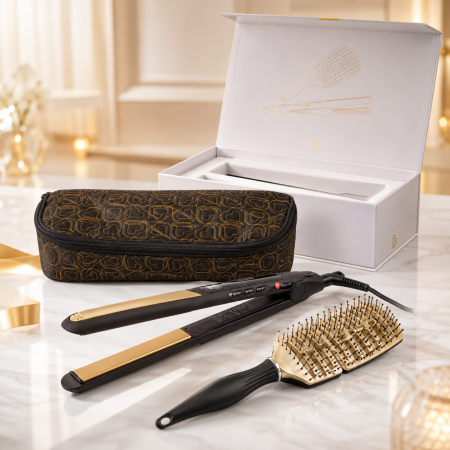 Cadouri femei - set-cadou-premiumm-gold-upgrade-placa-de-par-premiul-bio-infrared-perie-de-par-husa-calatorie-visuel-beauty-shop-produse-profesionale-de-infrumusetare-dotari-saloane-infrumusetare