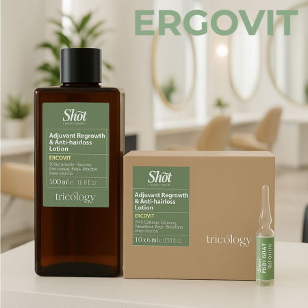 Produse Noi - set-sampon-fiole-impotriva-caderii-părului-și-pentru-stimularea-creșterii-tricoilogy-ergovit-shot-coafura-visuel-beauty-shop-produse-profesionale-de-infrumusetare-dotari-saloane-infrumusetare