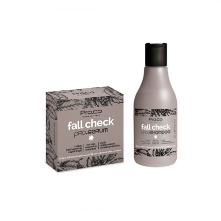 Cadouri femei - Set tratament impotriva căderii părului FALL CHECK (sampon 250 ml + 3 fiole) - SET MIC
