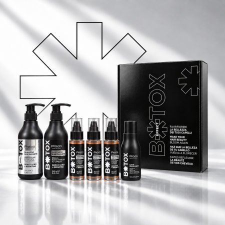Set tratament regenerare par B0toxEffect - Pro.Co - set MEDIUM (sampon 250 ml + masca 250 ml + 3 fiole 50 ml + lapte) [4]