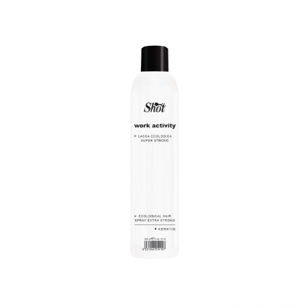 Fixativ profesional - Spray fixativ ecologic NO GAS cu KERATINA - SUPER STRONG - SHOT - 300 ml