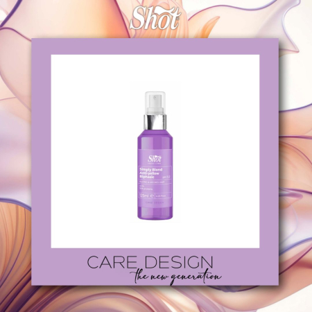 Spray-leave-in profesional - Spray bifazic anti-galben pentru păr blond Simply Blond - Shot  - 125 ml - ph 3.2 - NEW EDITION