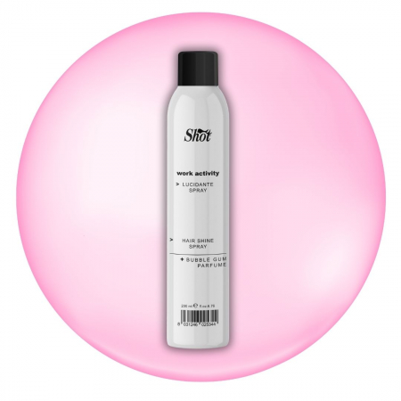 Spray luciu pentru par Shot - WorkActivity - aroma Bubble Gum 200 ml [1]