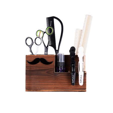 Suporturi foarfeci - suport-din-lemn-pentru-ustensile-frizerie-si-coafura-bifullvisuel-beauty-shop-produse-profesionale-de-infrumusetare-dotari-saloane-infrumusetare
