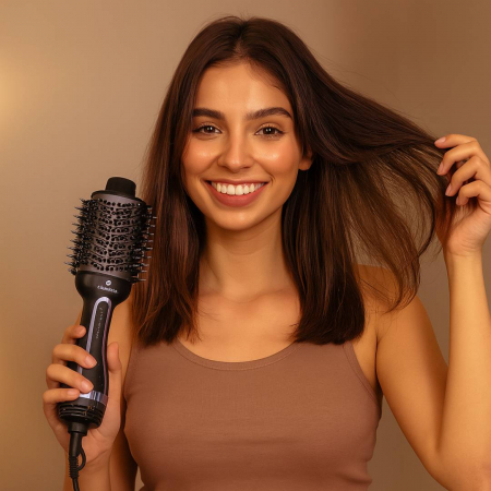 Perii electrice par - uscator-de-par-placa-si-perie-3in1-onefull-visuel-beautyshop-beautyexpert-coafura