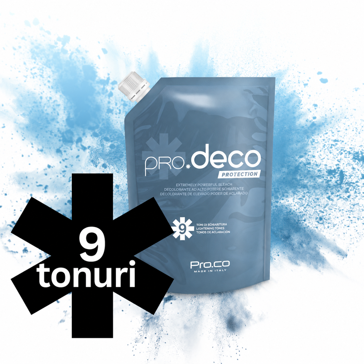 Decolorant pentru păr 9 tonuri PRO.DECO9 - PROCO - 500g