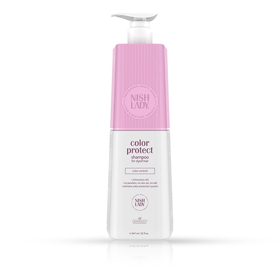 Sampon pentru par vopsit - NISH LADY - Color protect - 947 ml