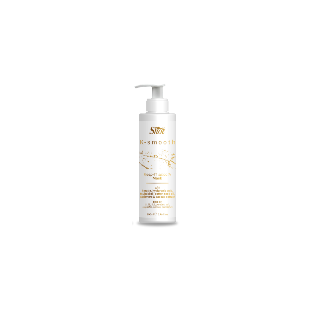 Masca KEEP-IT SMOOTH 200 ml - SHOT - pentru hidratarea si protejarea parului indreptat chimic