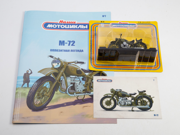 Macheta motocicleta ruseasca M-72, scara 1:24 [9]