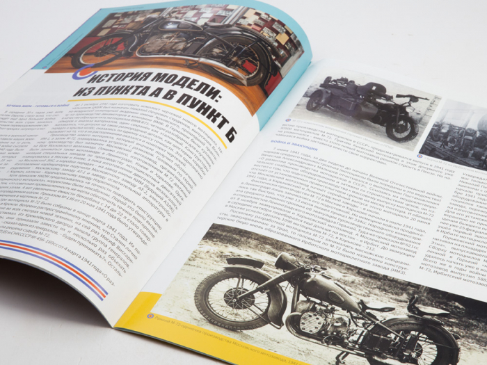 Macheta motocicleta ruseasca M-72, scara 1:24 [10]