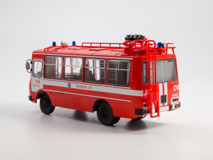 Macheta autobuz PAZ-3205 autospeciala de pompieri (AG-12), scara 1:43 [3]