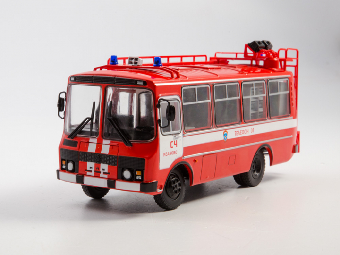 Macheta autobuz PAZ-3205 autospeciala de pompieri (AG-12), scara 1:43 [8]