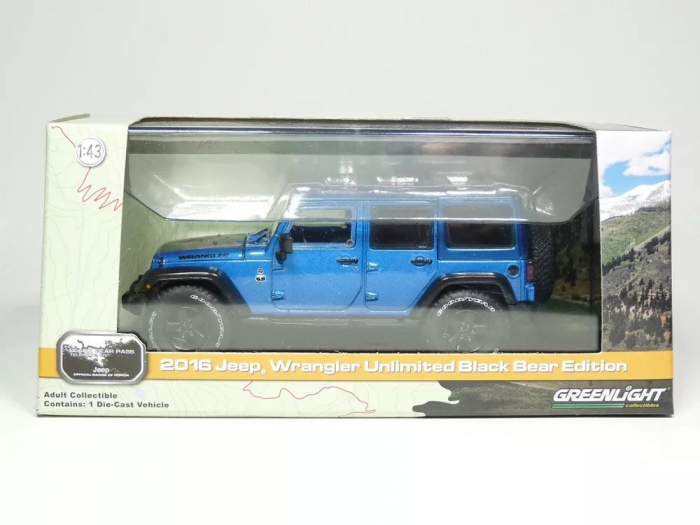 Macheta auto Jeep Wrangler Unlimited 2016 Black Bear, scara 1:43 [3]
