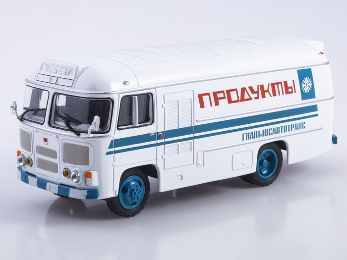 Macheta autobuz cu duba frigorifica PAZ-3742 cu revista, scara 1:43 [2]