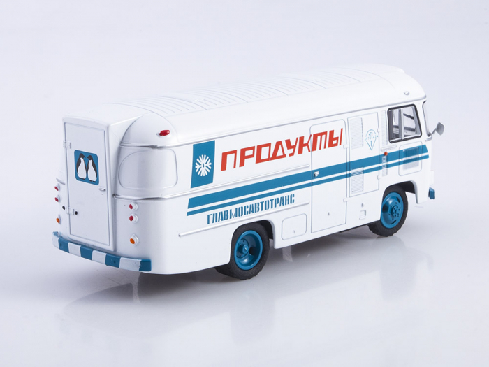 Macheta autobuz cu duba frigorifica PAZ-3742 cu revista, scara 1:43 [4]