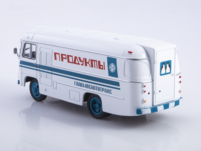 Macheta autobuz cu duba frigorifica PAZ-3742 cu revista, scara 1:43 [3]
