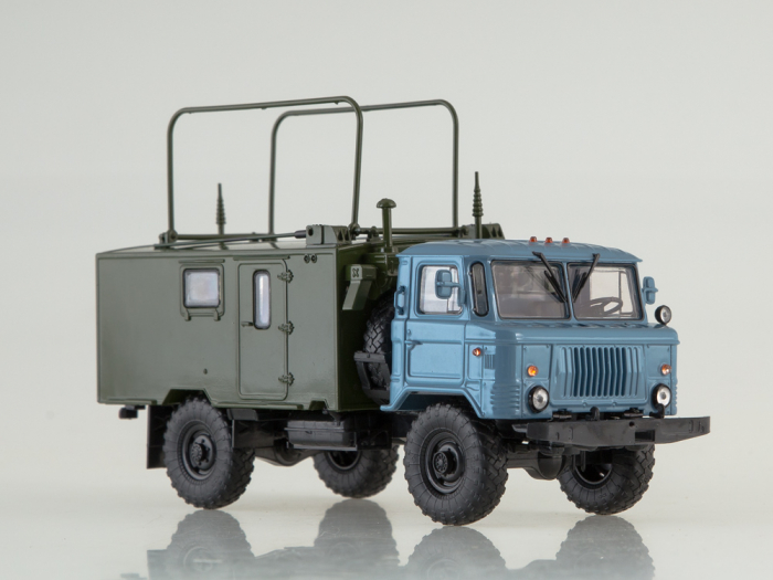 Macheta autostatie radio pe sasiu Gaz-66, scara 1:43 [7]