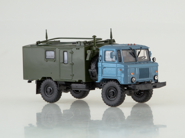 Macheta autostatie radio pe sasiu Gaz-66, scara 1:43 [4]