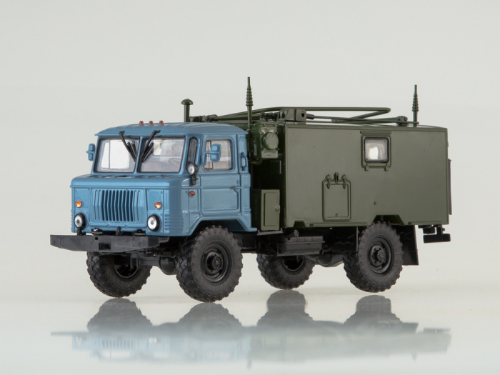 Macheta autostatie radio pe sasiu Gaz-66, scara 1:43 [5]