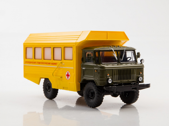 Macheta cabinet stomatologic mobil pe sasiu Gaz-66, scara 1:43 [4]