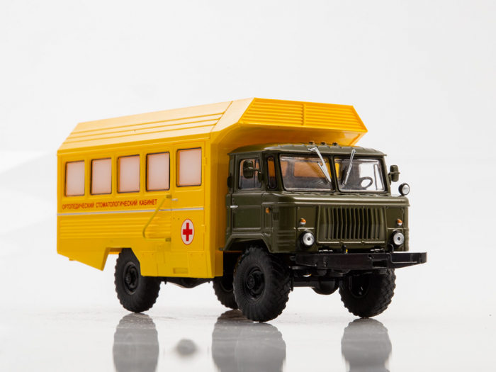 Macheta cabinet stomatologic mobil pe sasiu Gaz-66, scara 1:43 [5]