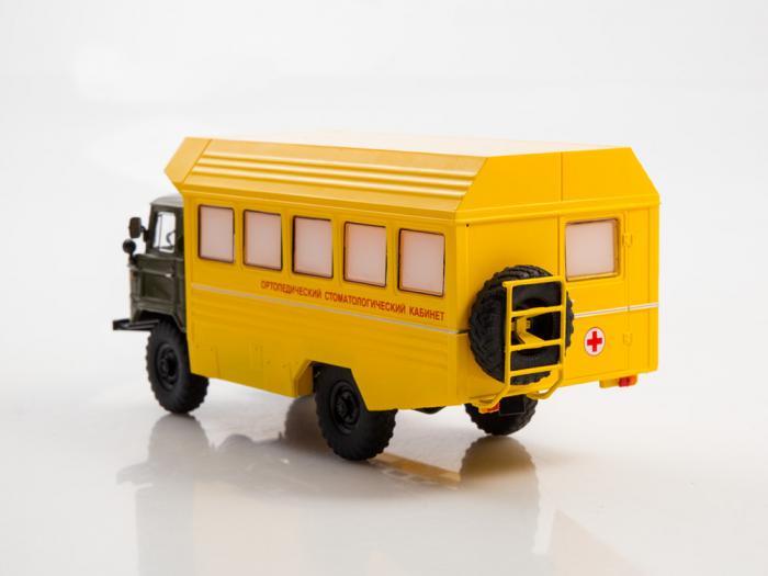 Macheta cabinet stomatologic mobil pe sasiu Gaz-66, scara 1:43 [7]