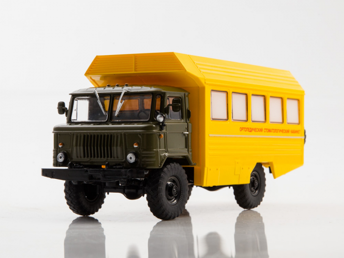 Macheta cabinet stomatologic mobil pe sasiu Gaz-66, scara 1:43 [6]