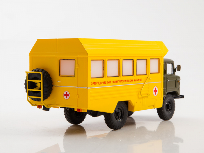 Macheta cabinet stomatologic mobil pe sasiu Gaz-66, scara 1:43 [3]
