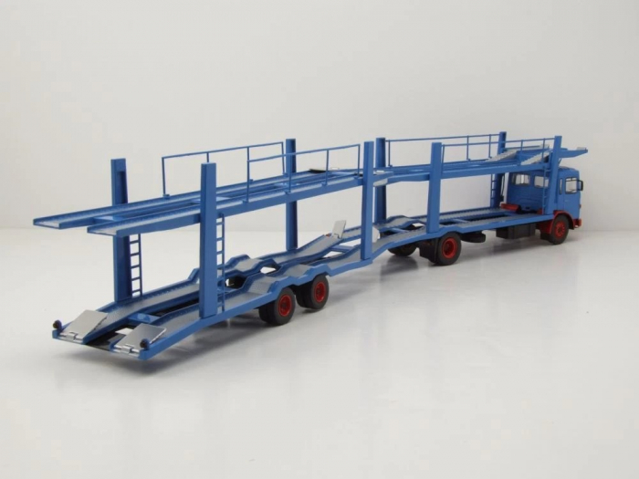 Macheta camion transportor auto cu remorca MAN F8, scara 1:43 [2]