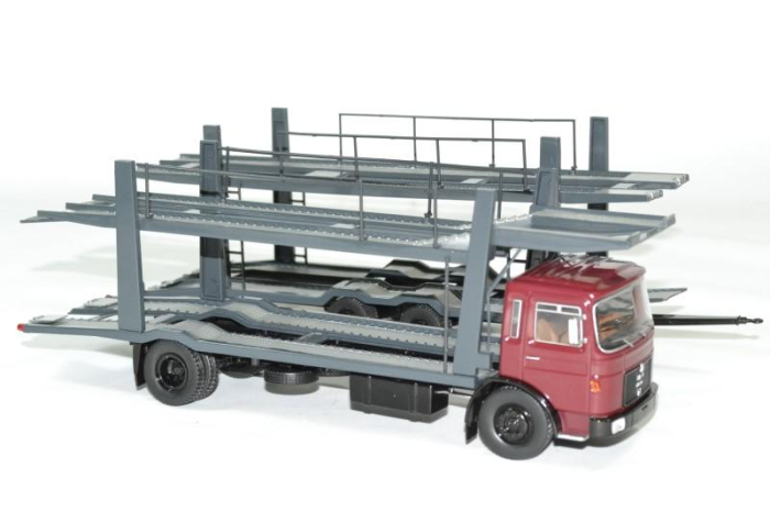 Macheta camion transportor auto cu remorca MAN F8, scara 1:43 - Copie [3]