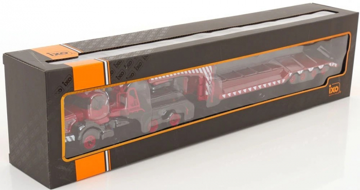 Macheta cap tractor Berliet TB015 6x6 cu trailer cu 4 axe, scara 1:43 [4]