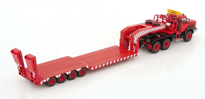 Macheta cap tractor Berliet TB015 6x6 cu trailer cu 4 axe, scara 1:43 [2]