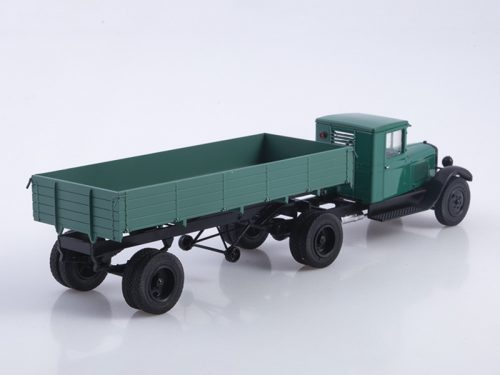 Macheta cap tractor Zis-10 cu semiremorca, scara 1:43 [3]