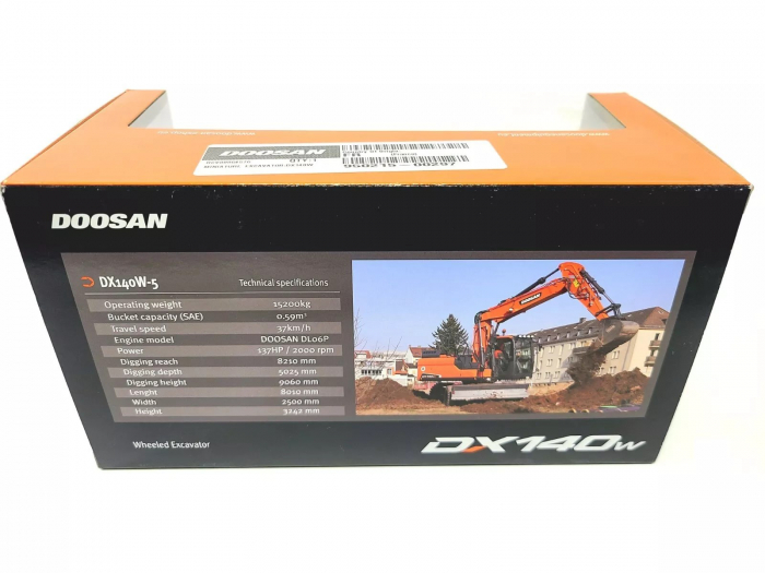 Macheta excavator Doosan DX140w, scara 1:50 [3]