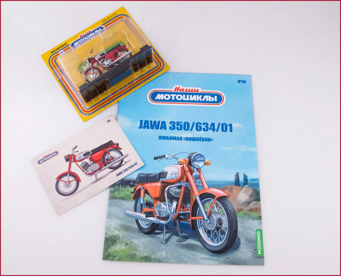 Macheta motocicleta cehoslovaca Jawa 350/634, scara 1:24 [5]