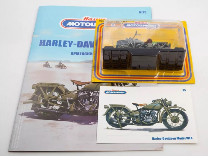 Macheta motocicleta Harley Davidson WLA, scara 1:24 [4]