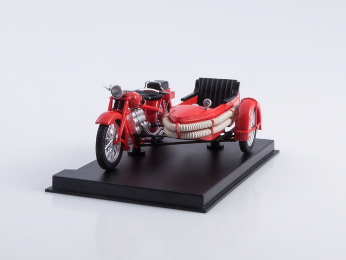 Macheta motocicleta ruseasca de pompieri L-600, scara 1:24 [2]