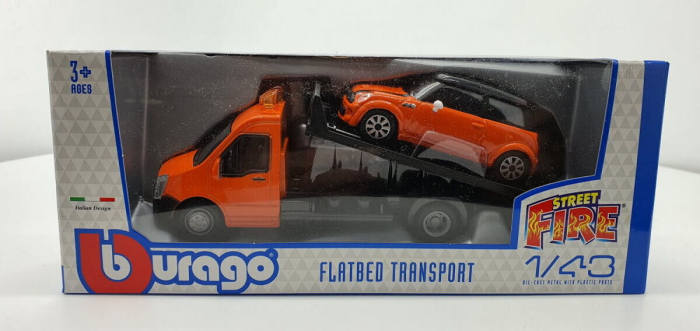 Macheta platforma depanare auto Iveco Daily si Mini Cooper, scara 1:43 [2]