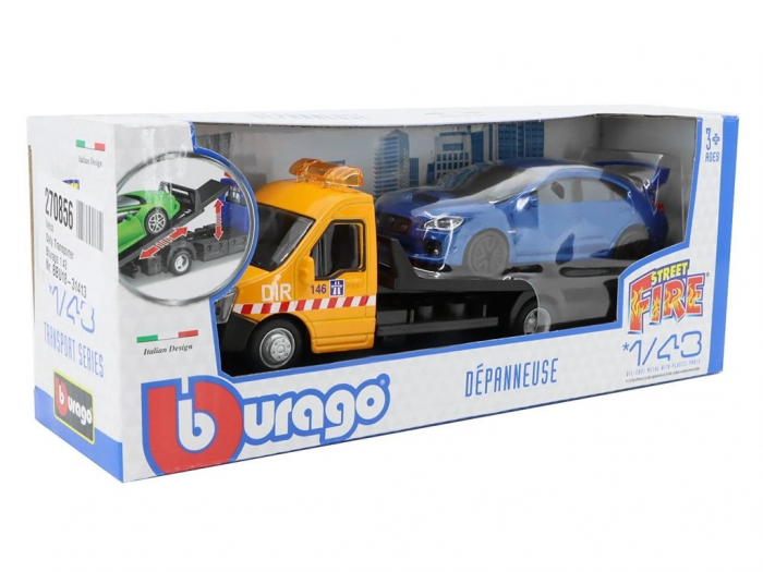 Macheta platforma depanare auto Iveco Daily si Subaru Impreza, scara 1:43 [7]