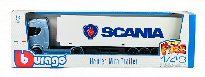 Macheta Scania S730 Highline cu semiremorca vagon, scara 1:43 [5]